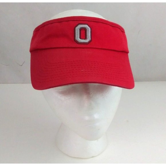 NCAA Ohio State Buckeyes Unisex Embroidered Woody On Back Adjustable Visor Cap - Picture 1 of 7